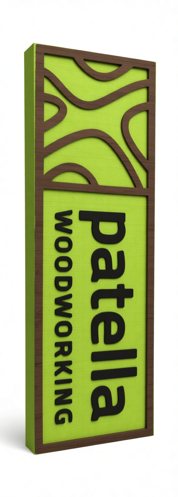 Patella Woodworking Sign free 3D printable STL