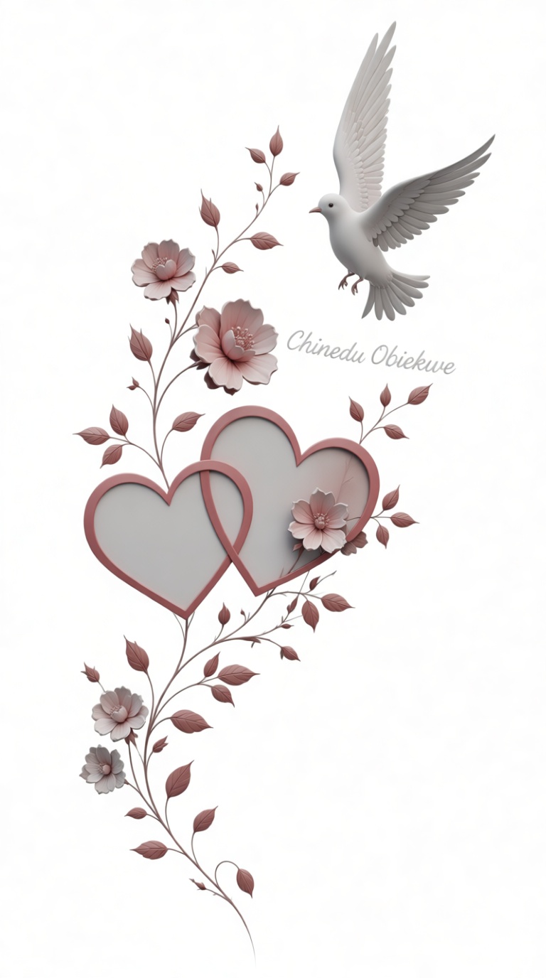 Dove with Hearts Relief free 3D printable STL