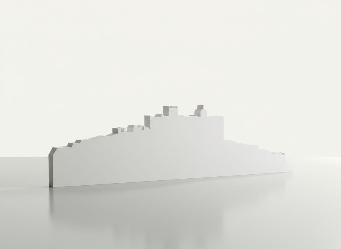 Edinburgh Castle Silhouette free 3D printable STL