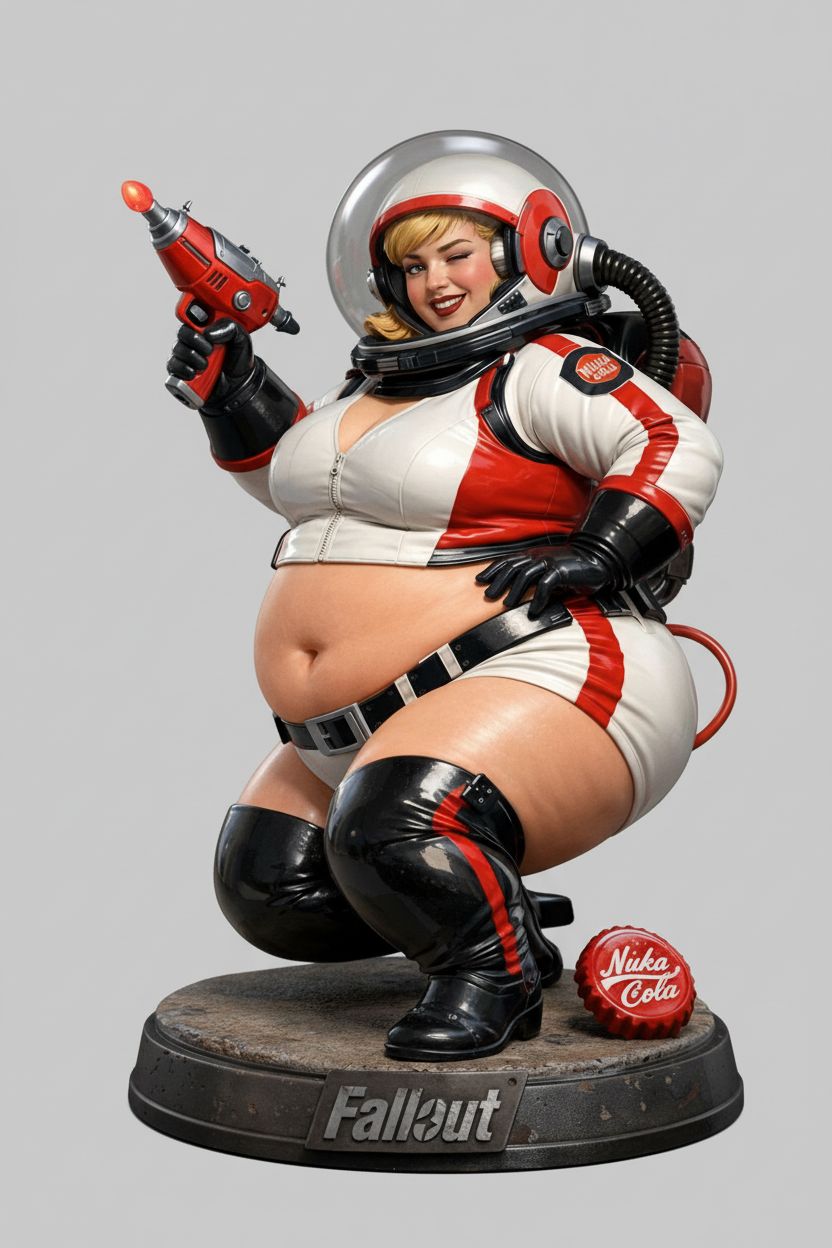 Fallout Nuka Cola Girl free 3D printable STL