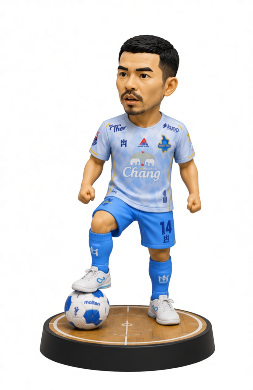 Chonburi FC Player Figurine free 3D printable STL
