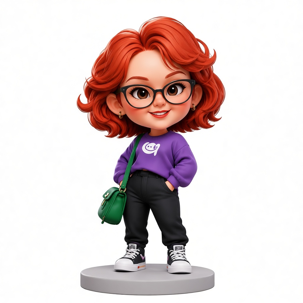 Redhead Girl Figurine free 3D printable STL
