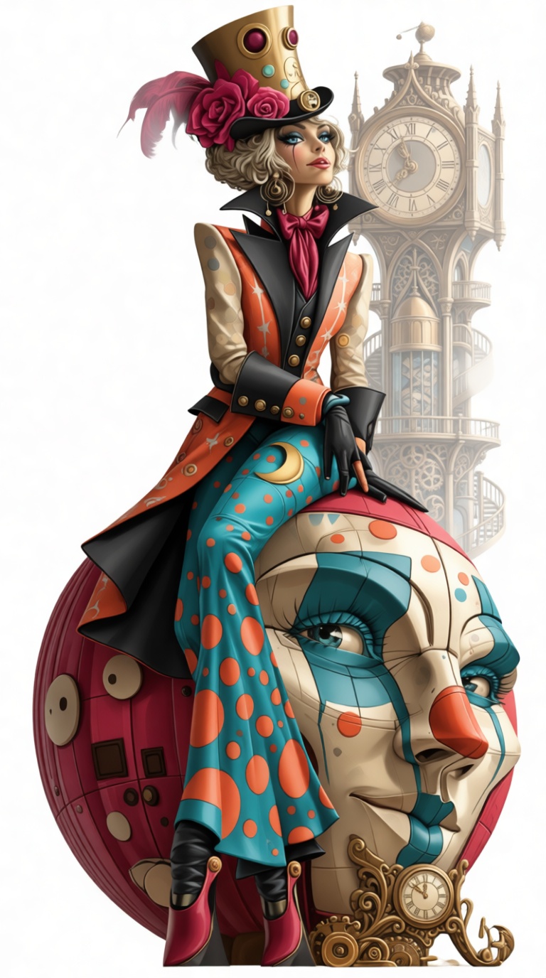 Steampunk Jester Figurine free 3D printable STL