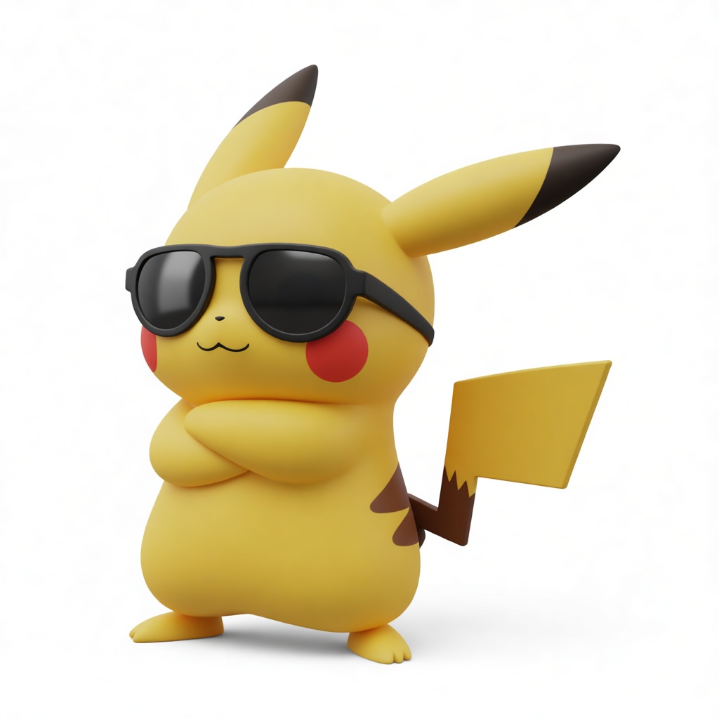 Cool Pikachu Figurine free 3D printable STL
