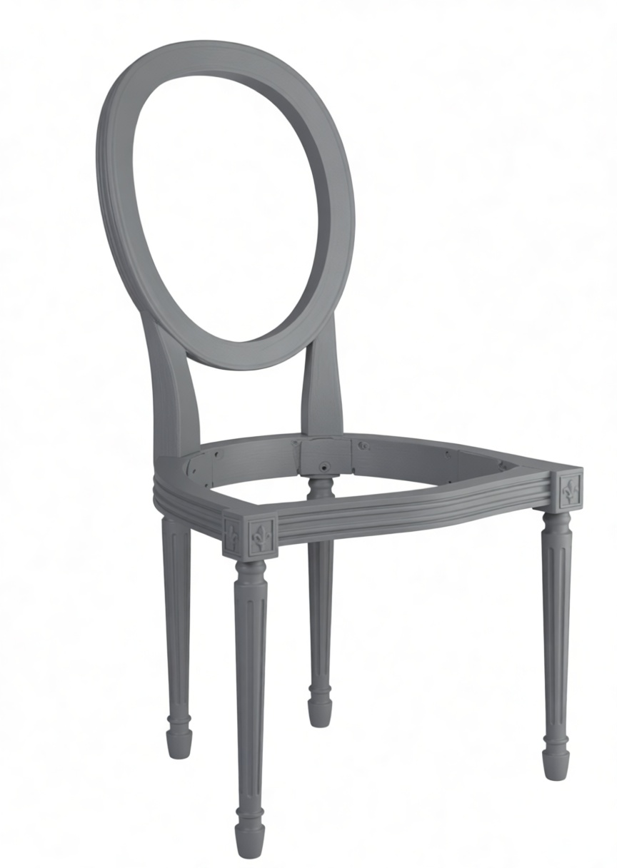 Louis XVI Chair Frame free 3D printable STL