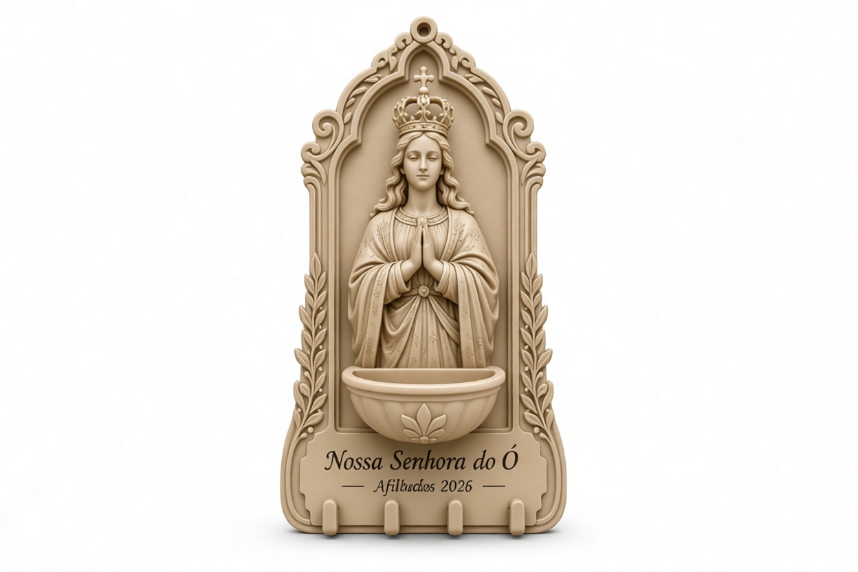 Nossa Senhora do Ó Sculpture free 3D printable STL