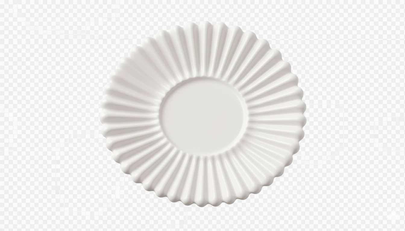 Fluted Saucer Model free 3D printable STL