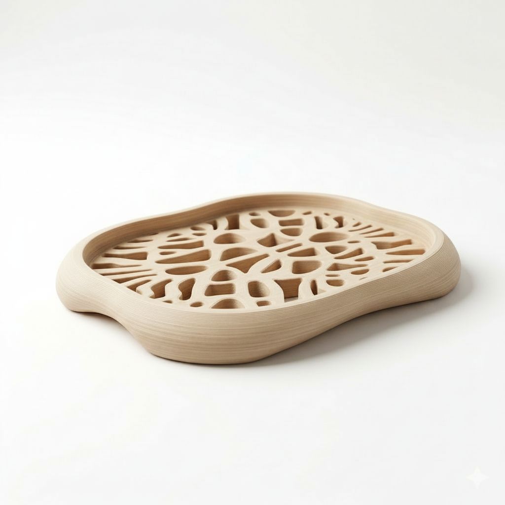 Organic Pattern Tray free 3D printable STL