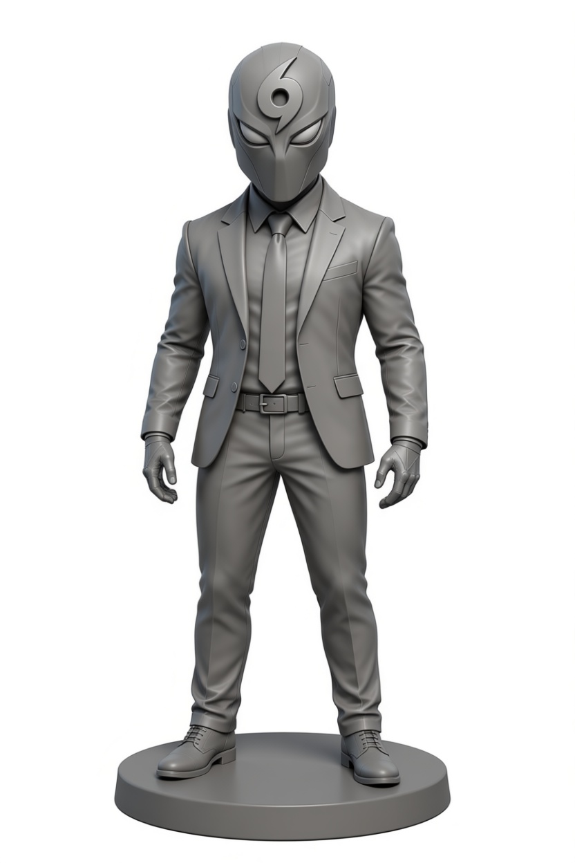 Spiderman Noir Suit Figurine free 3D printable STL