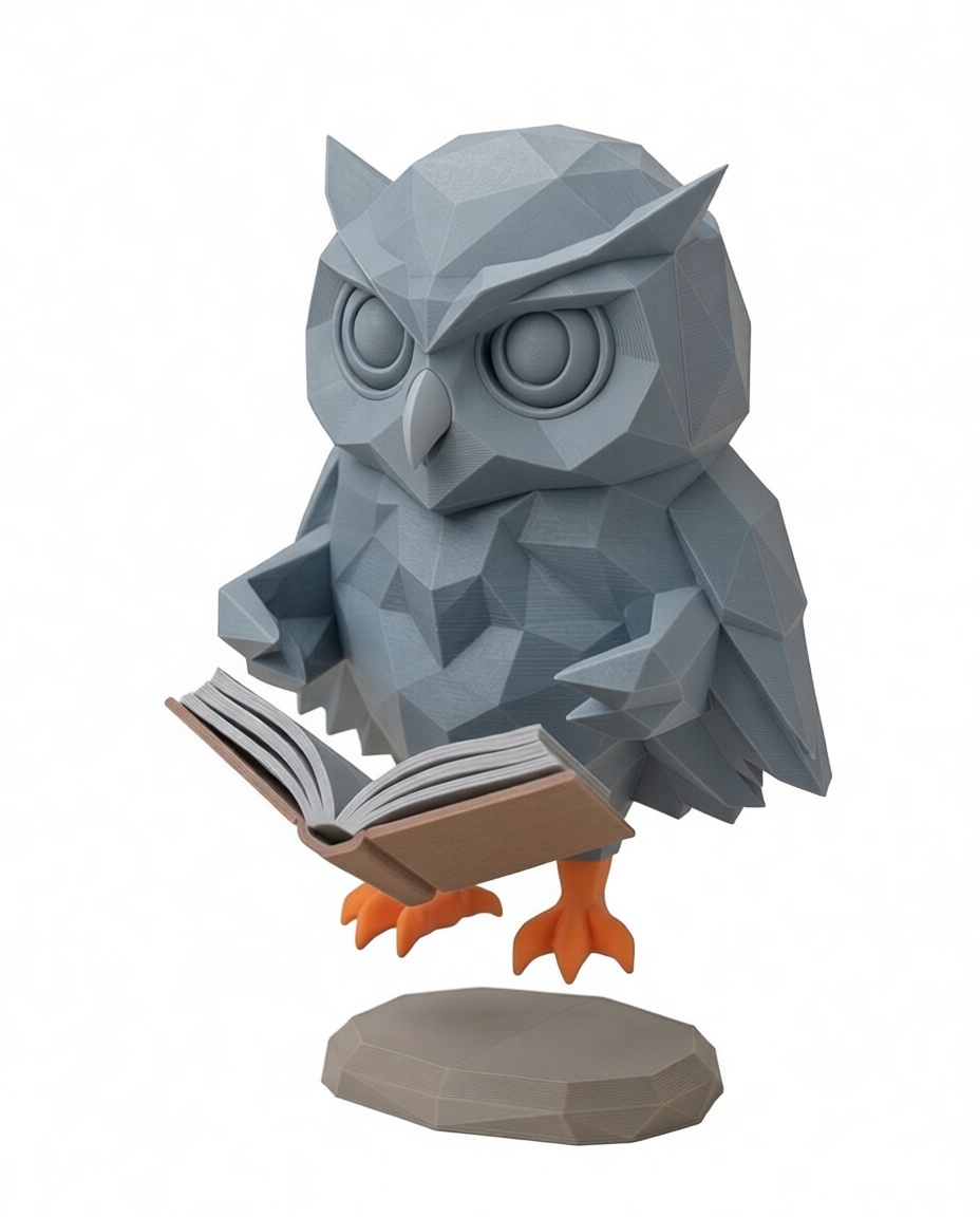 Geometric Owl Figurine free 3D printable STL