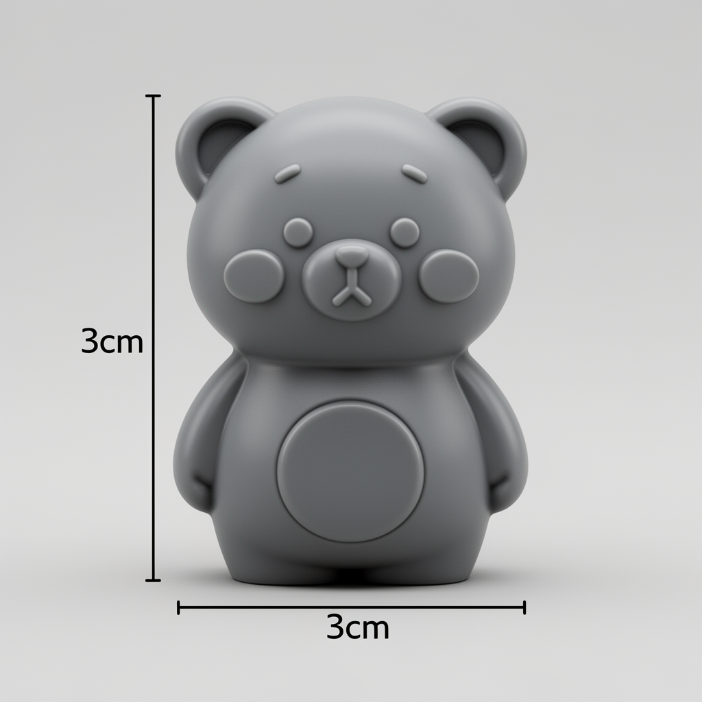 Cute Teddy Bear Token free 3D printable STL