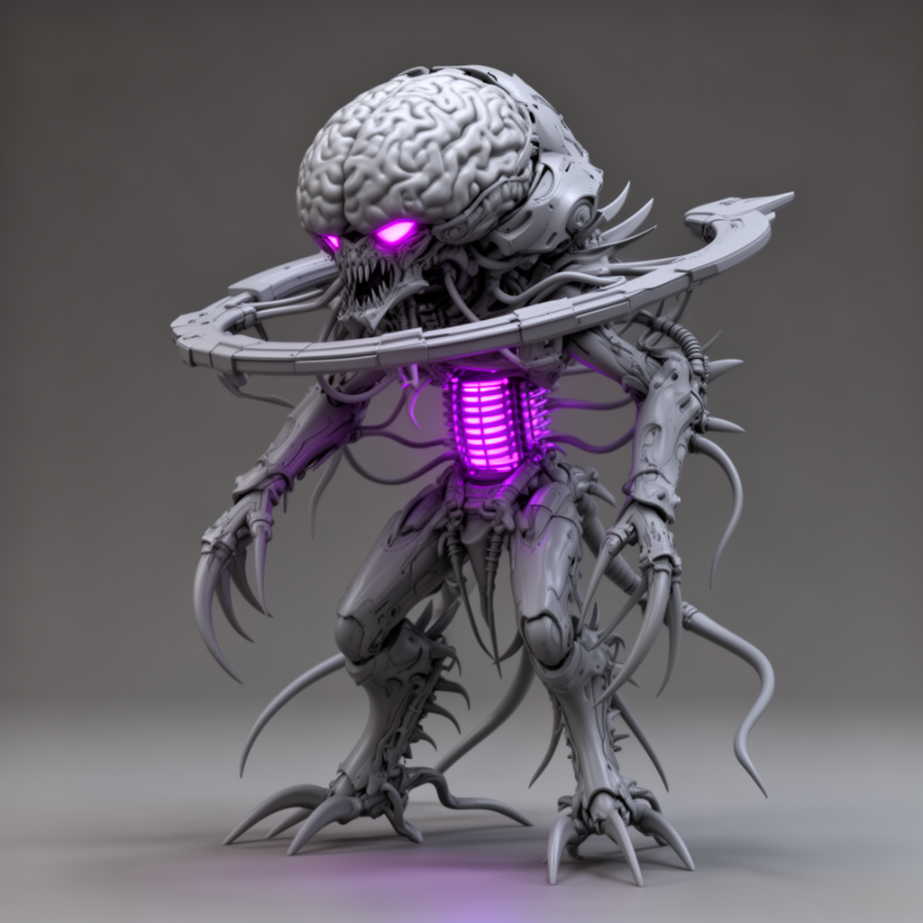 Tyranid Swarmlord Figurine free 3D printable STL