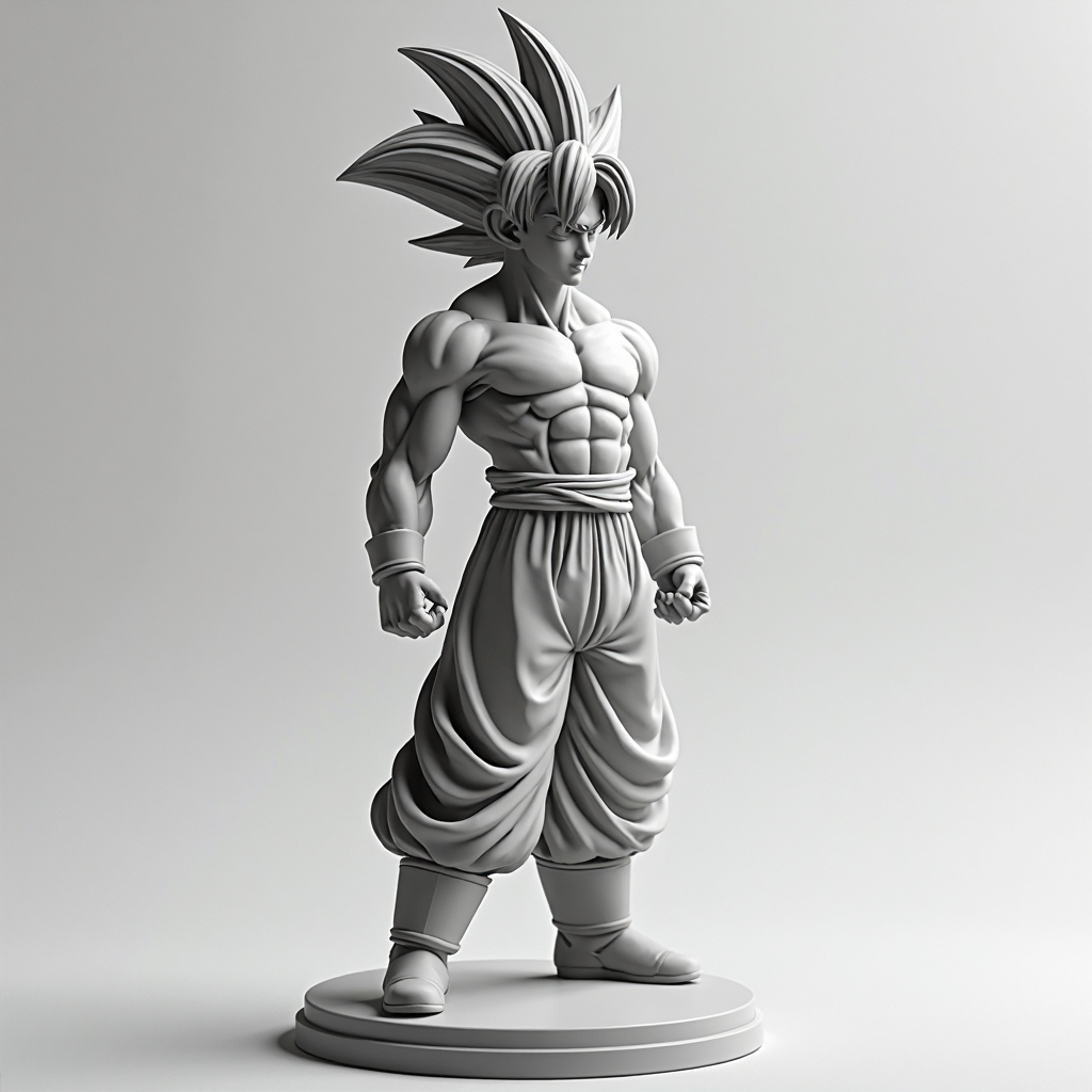 Son Goku Statue free 3D printable STL
