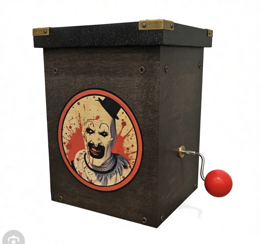 Evil Clown Jack-in-the-Box free 3D printable STL