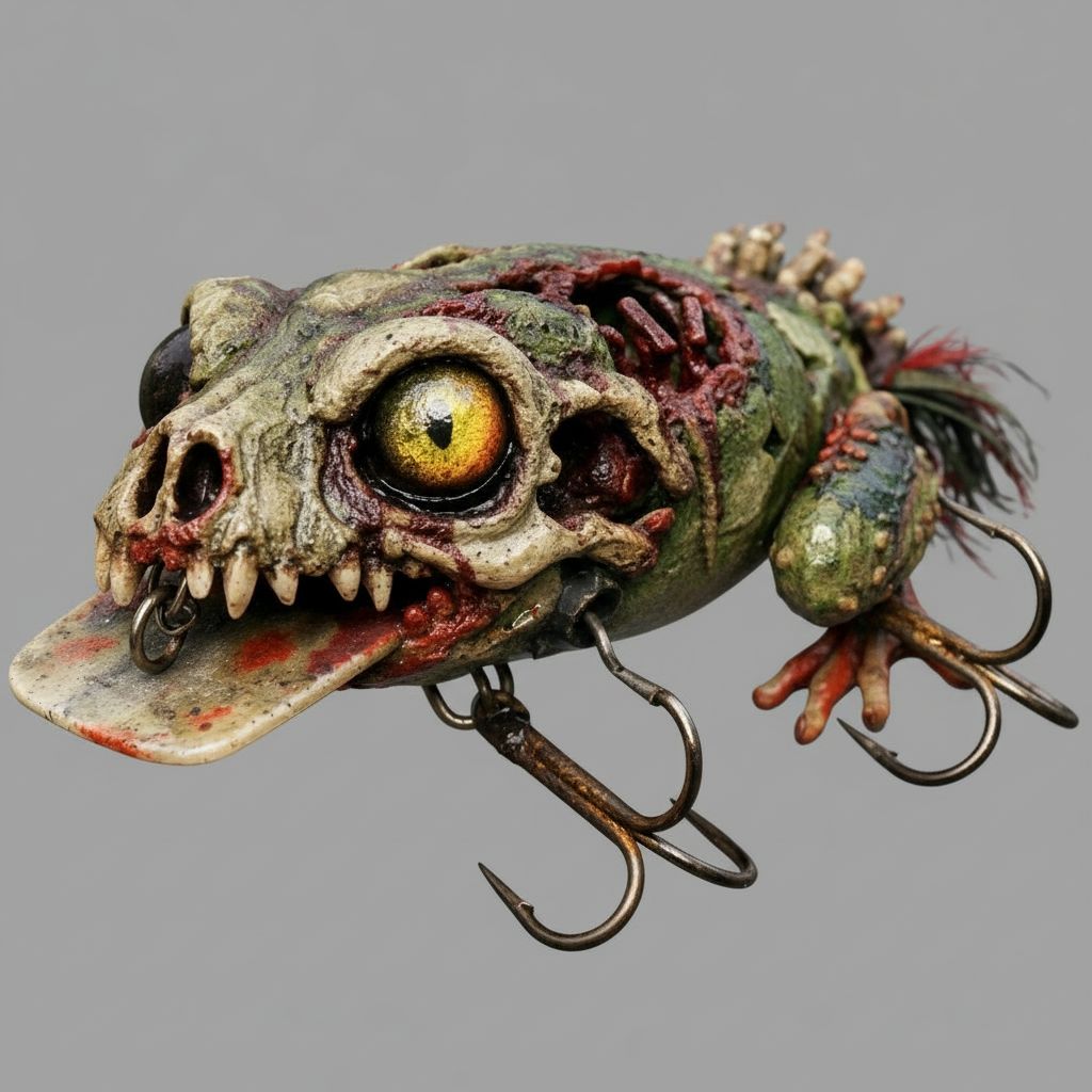 Zombie Frog Fishing Lure free 3D printable STL