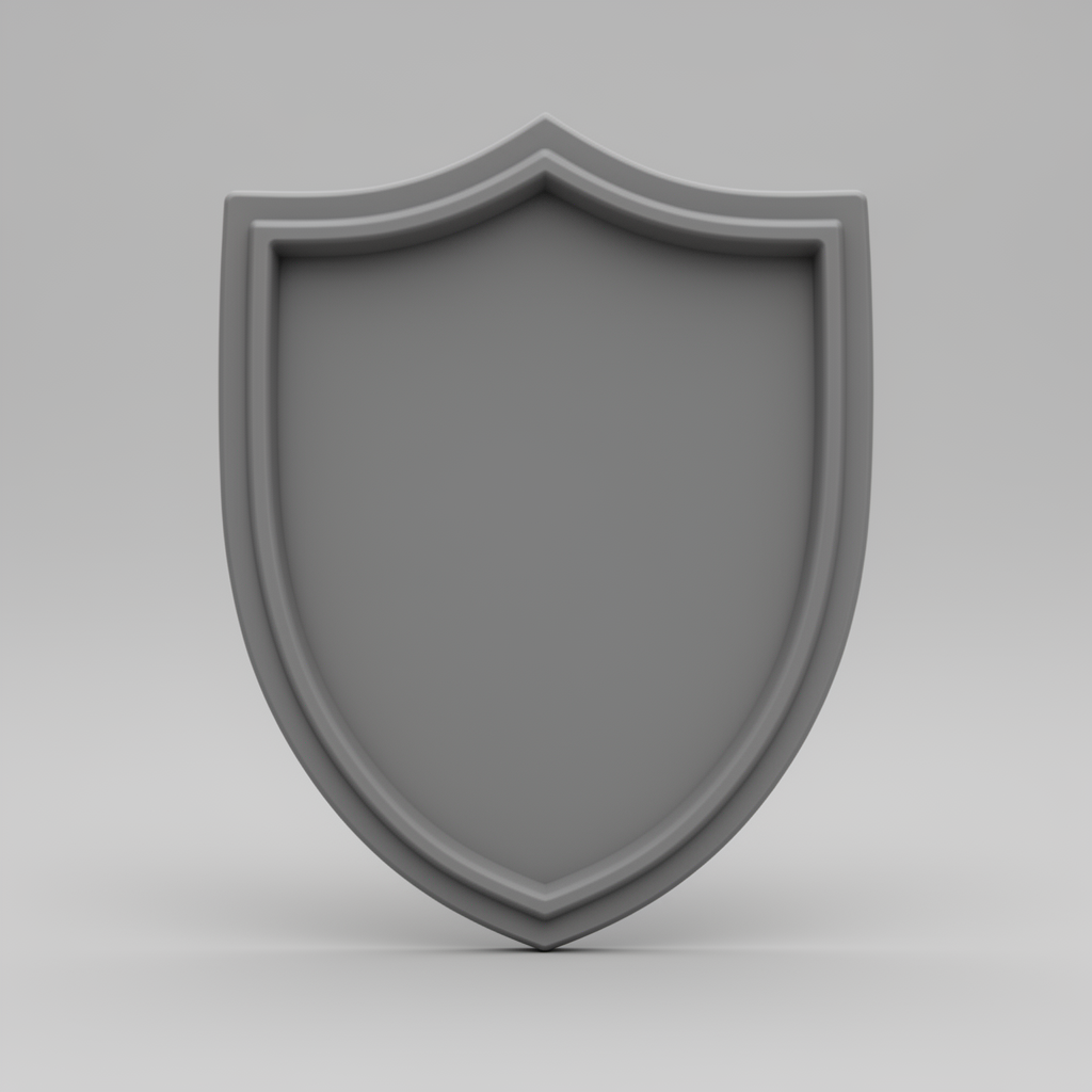 Shield-Shaped Medallion free 3D printable STL