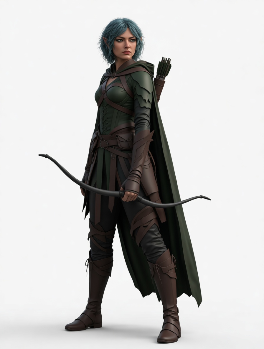 Elven Ranger Figurine free 3D printable STL