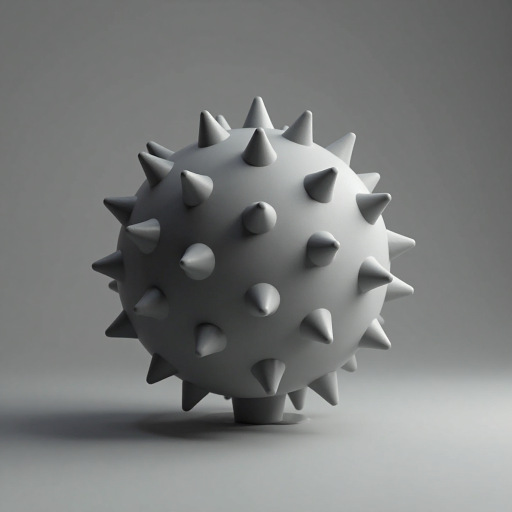 Spiky Fidget Ball Figurine free 3D printable STL