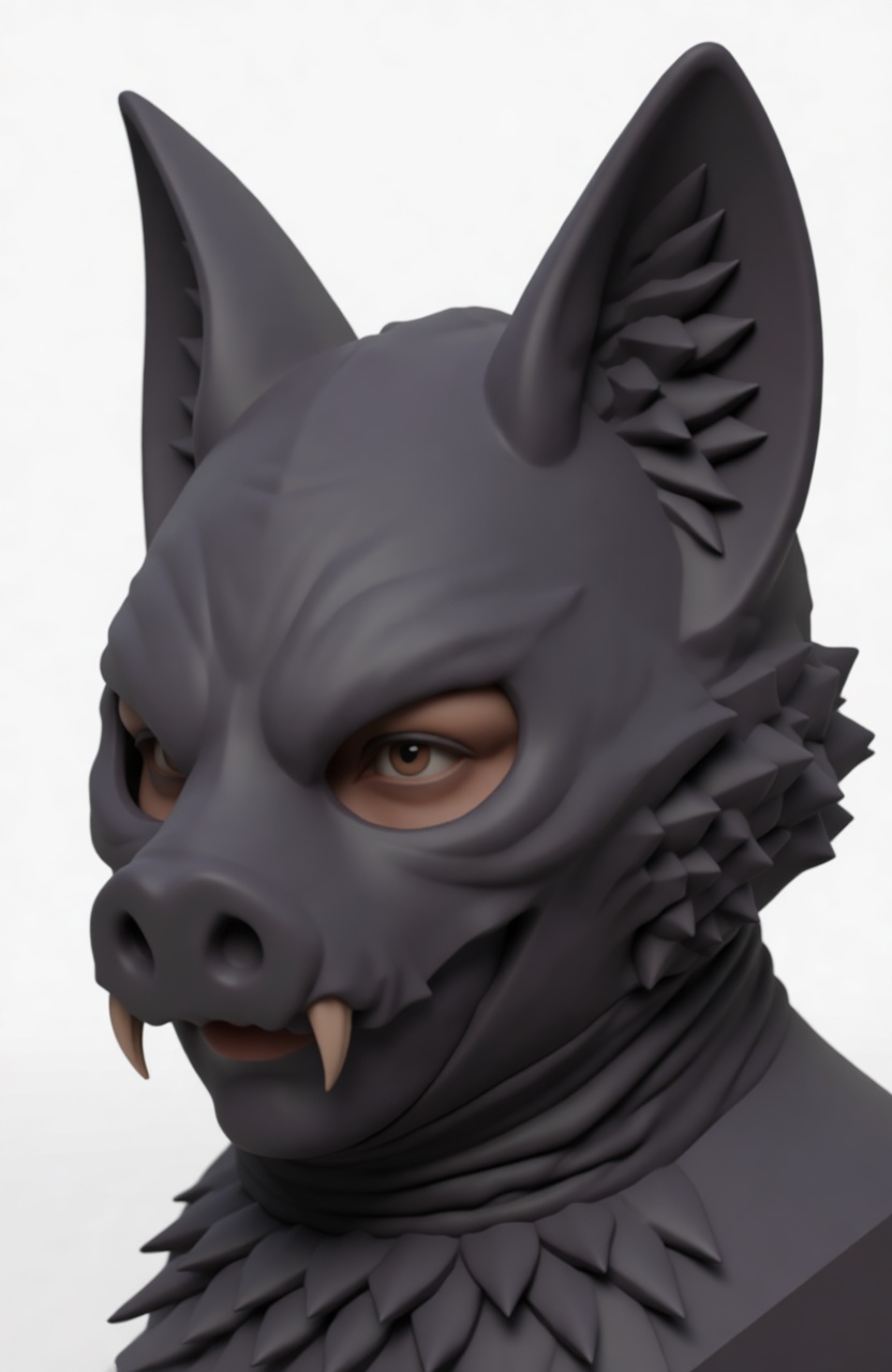 Anthropomorphic Bat Bust free 3D printable STL