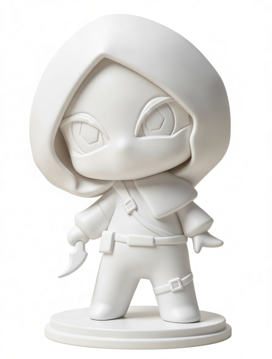 Hooded Rogue Figurine free 3D printable STL