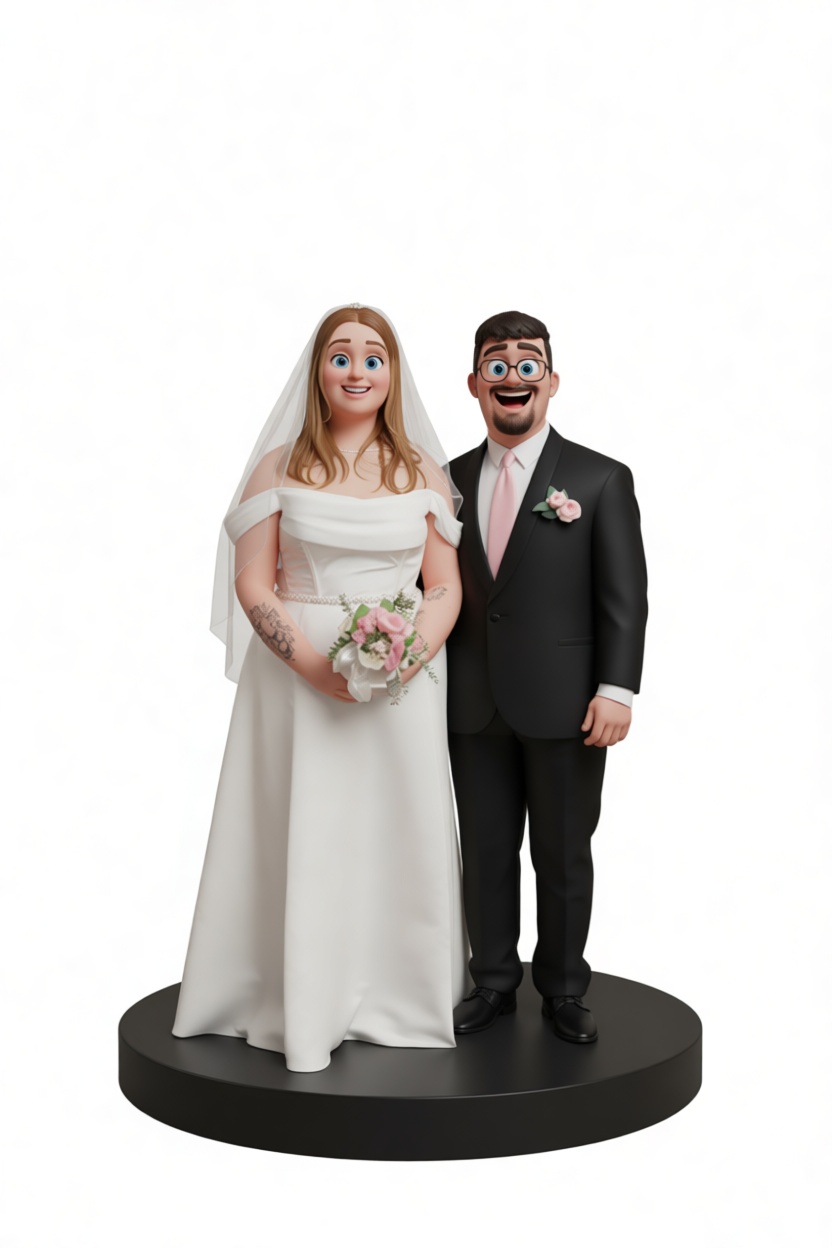 Wedding Couple Figurine free 3D printable STL