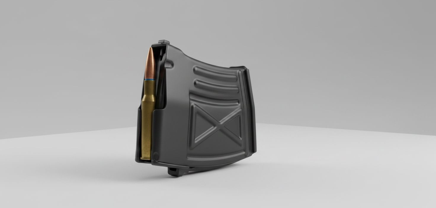 AK-47 Magazine Model free 3D printable STL