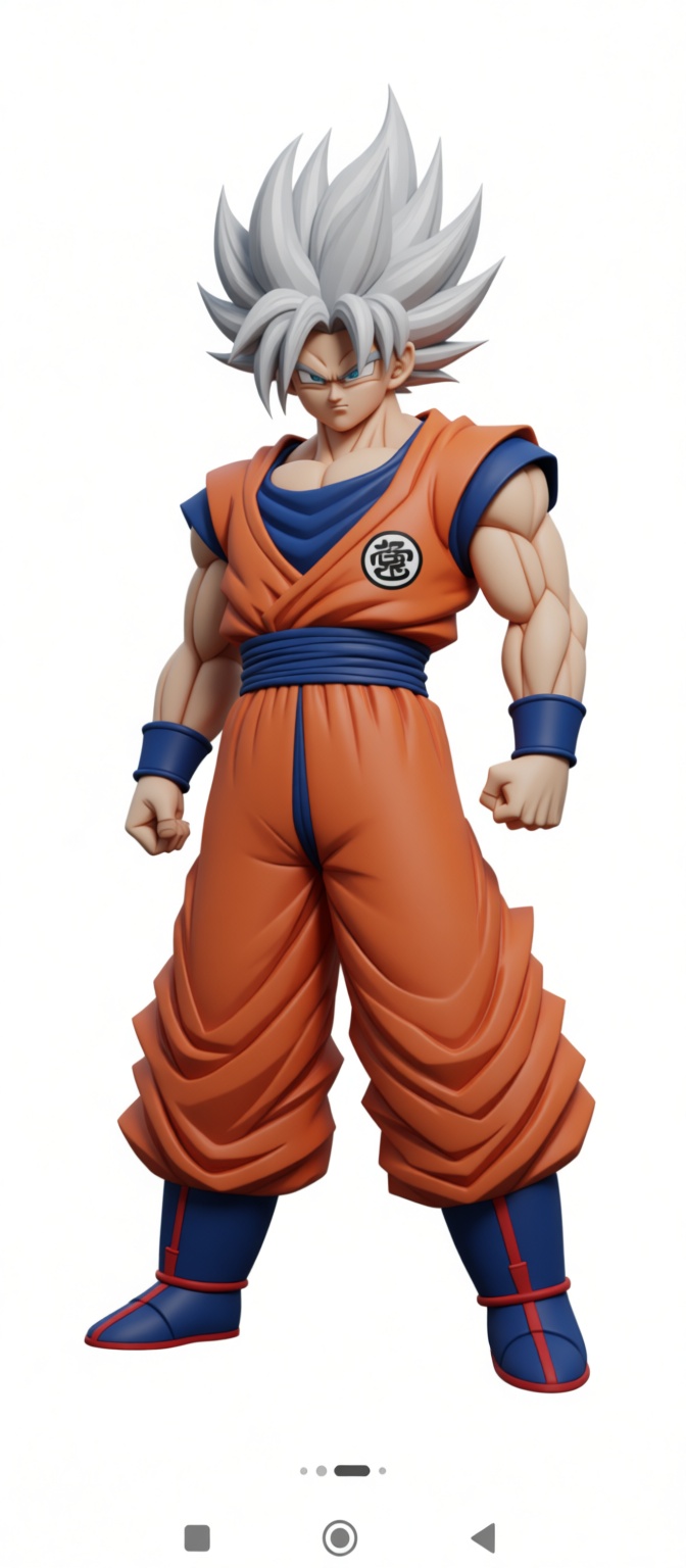 Goku Ultra Instinct Figurine free 3D printable STL
