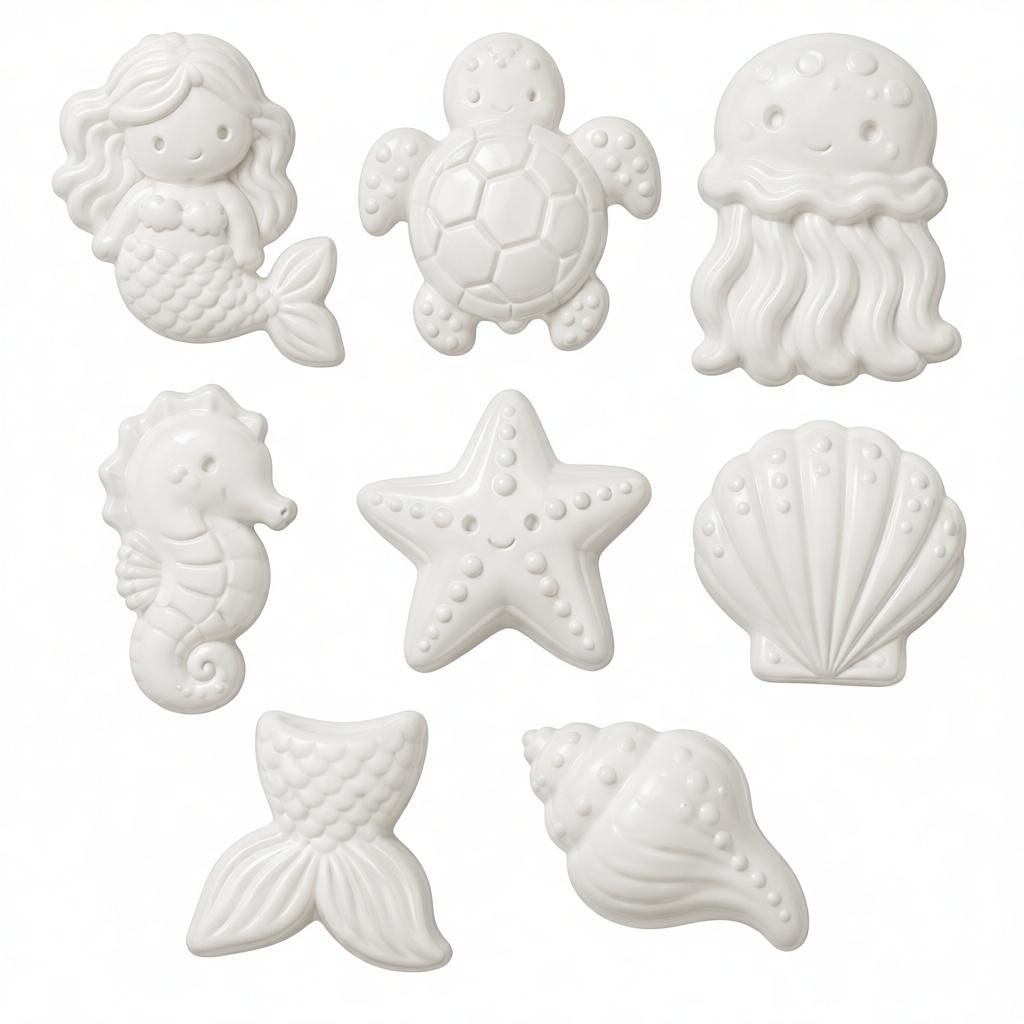Cute Ocean Miniatures Set free 3D printable STL