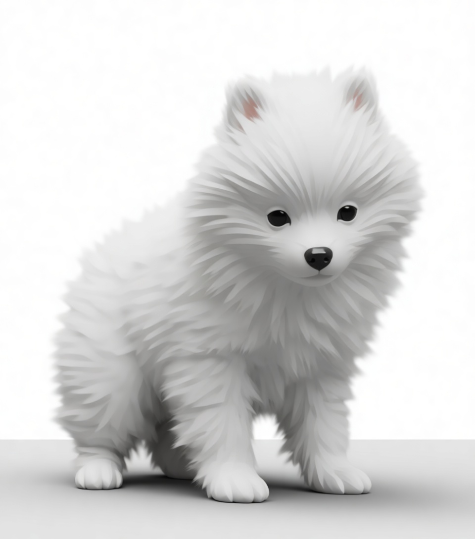 Pomeranian Dog Figurine free 3D printable STL