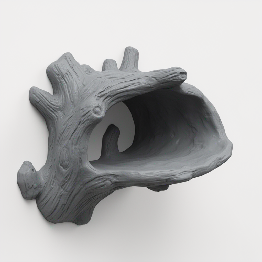 Reptile Branch Hideout free 3D printable STL