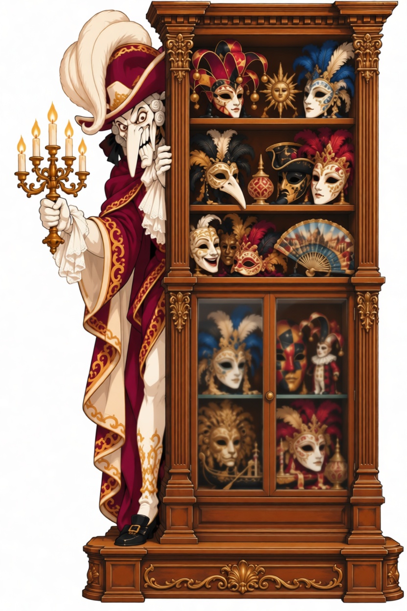 Venetian Masquerade Figurine free 3D printable STL