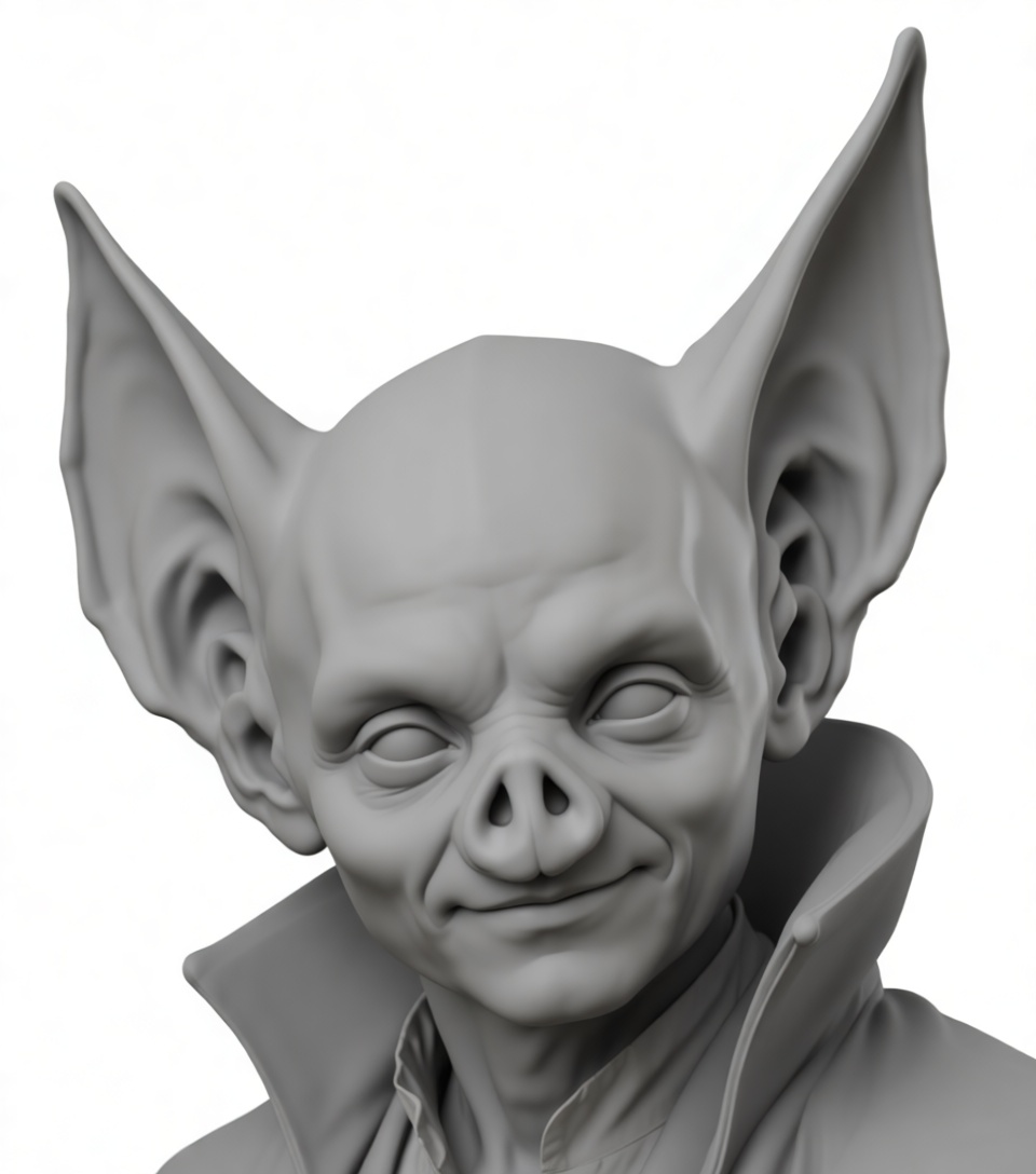 Gremlin Bust free 3D printable STL