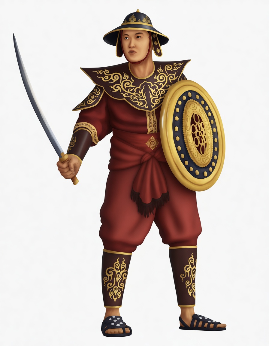 Mongol Warrior Figurine free 3D printable STL