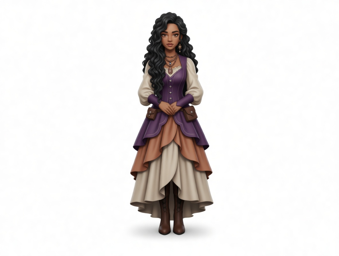 Medieval Woman Figurine free 3D printable STL