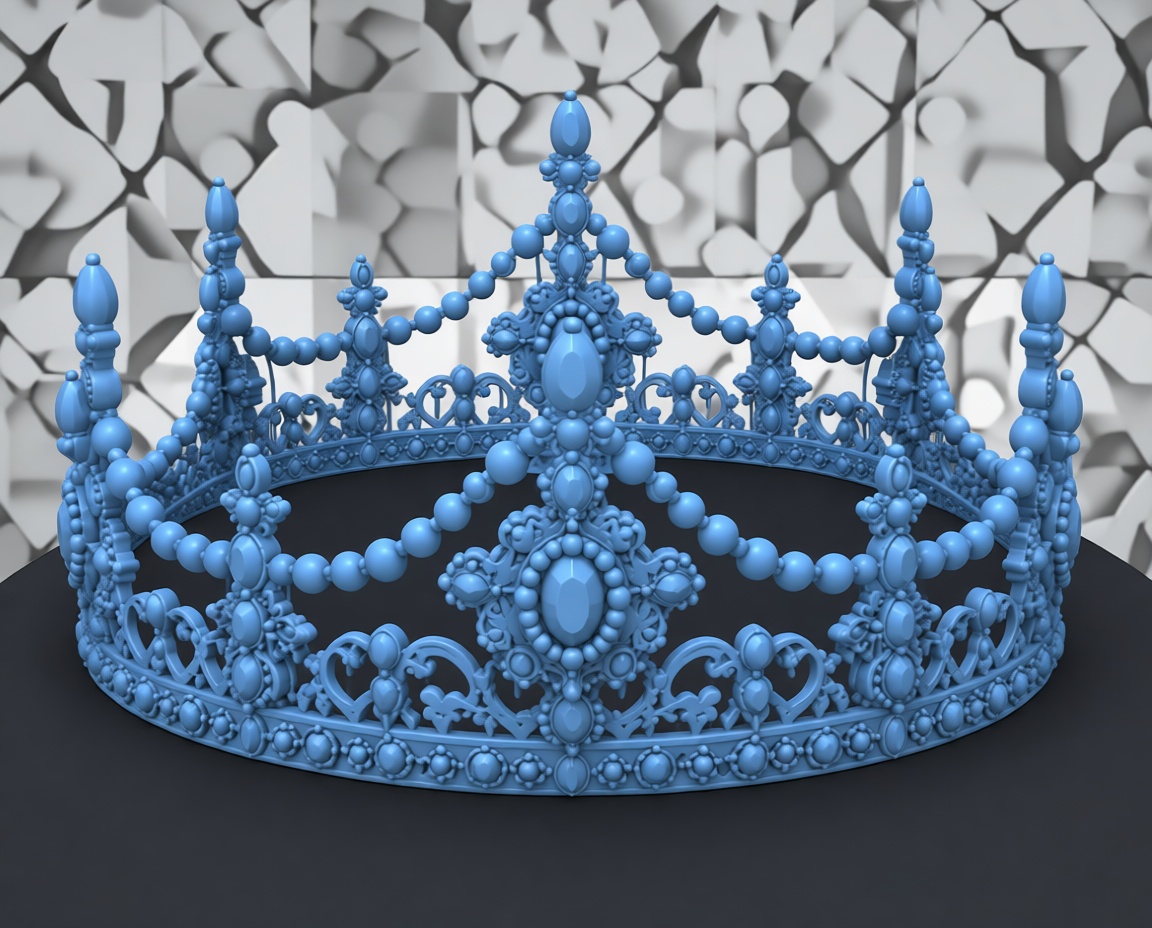 Royal Ornate Crown free 3D printable STL