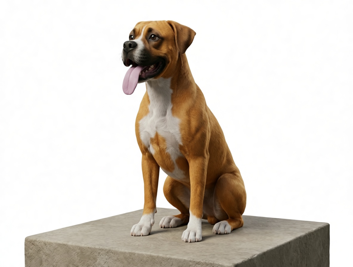 Boxer Dog Figurine free 3D printable STL