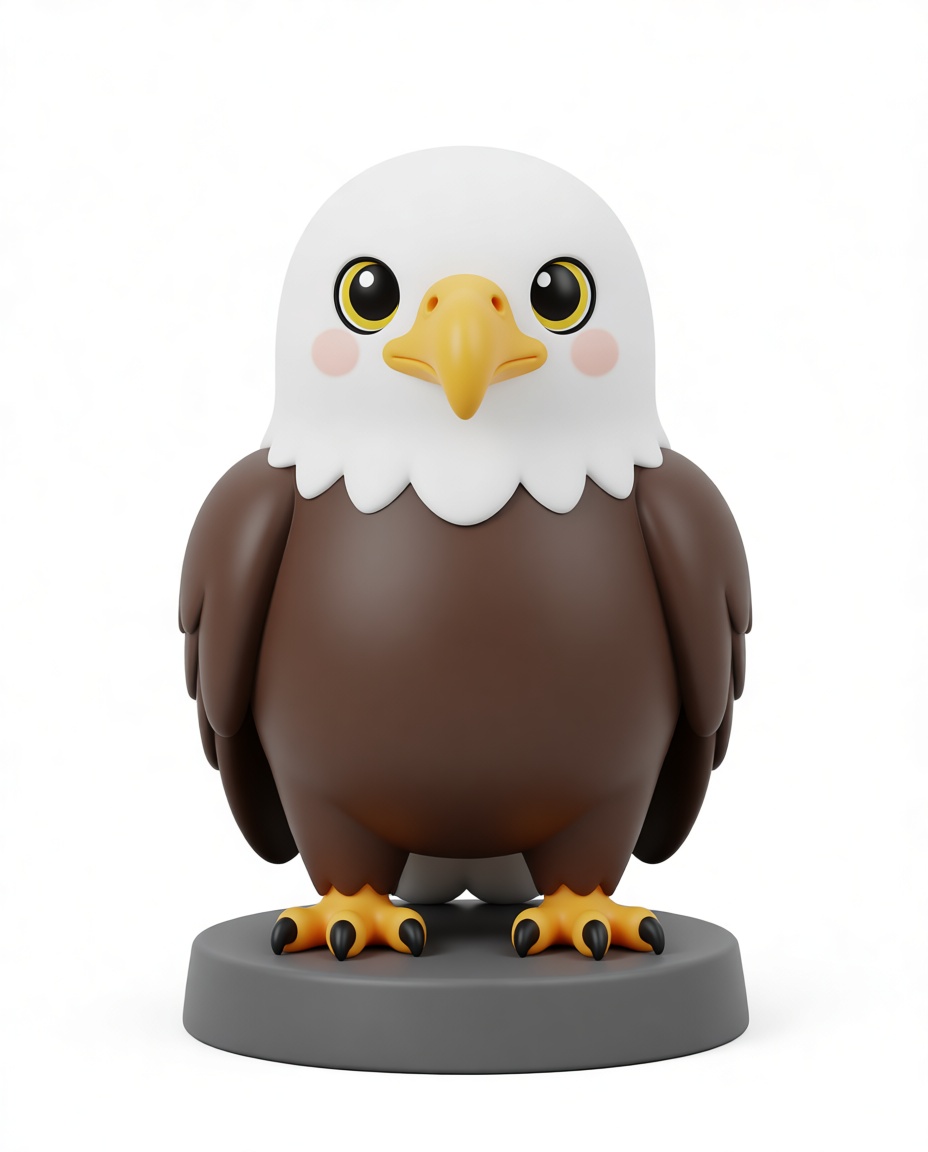 Bald Eagle Figurine free 3D printable STL