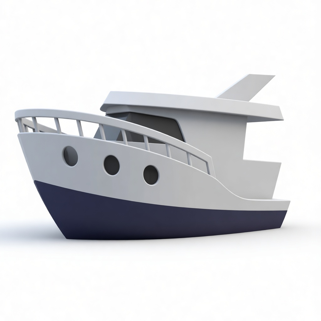 Modern Yacht Model free 3D printable STL