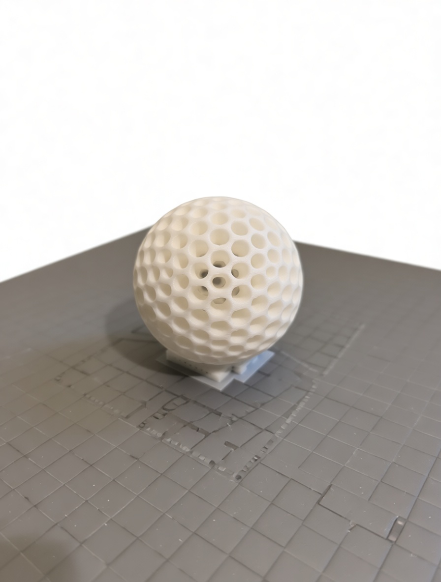 Hollow Golf Ball Model free 3D printable STL