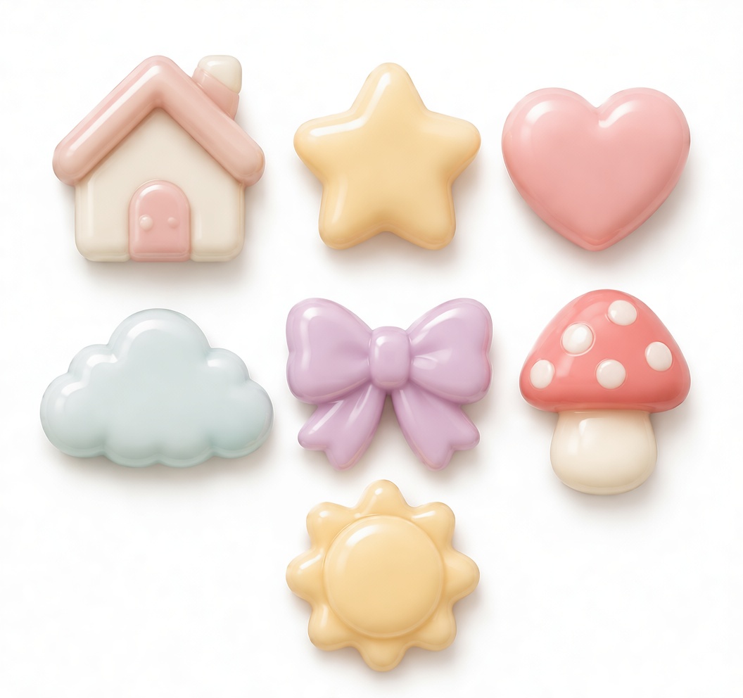 Cute Icon Set Figurines free 3D printable STL