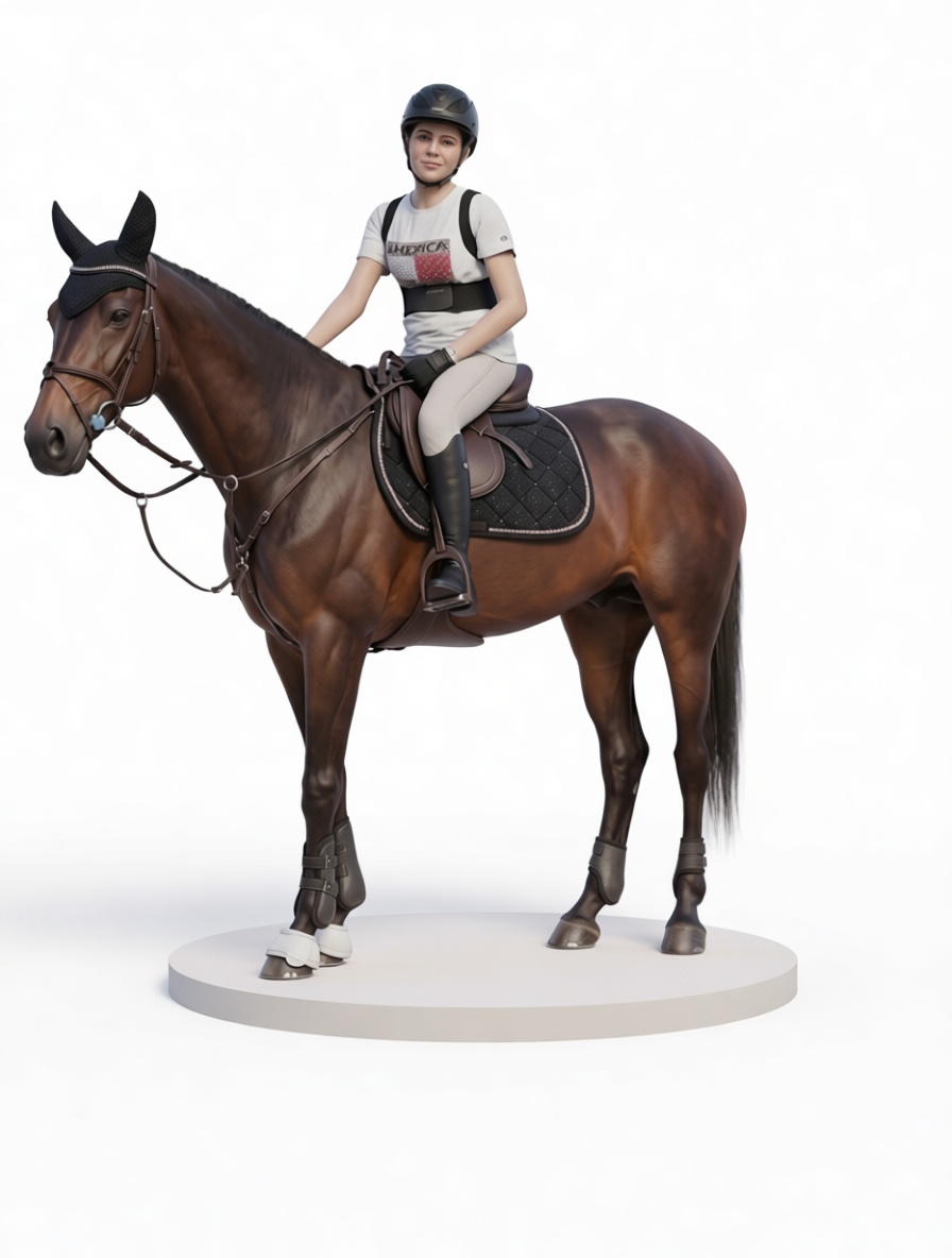 Equestrian Rider Figurine free 3D printable STL
