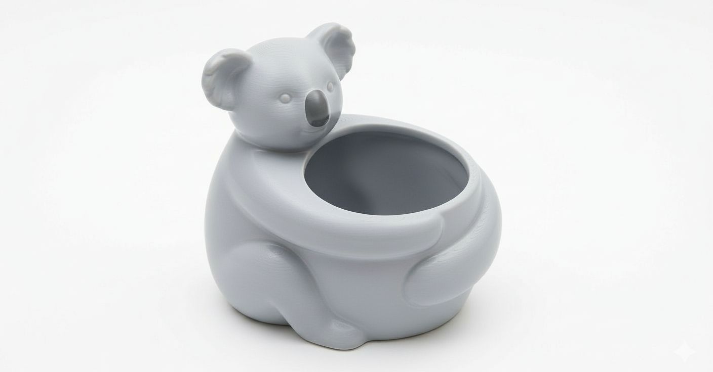 Koala Pot Figurine free 3D printable STL