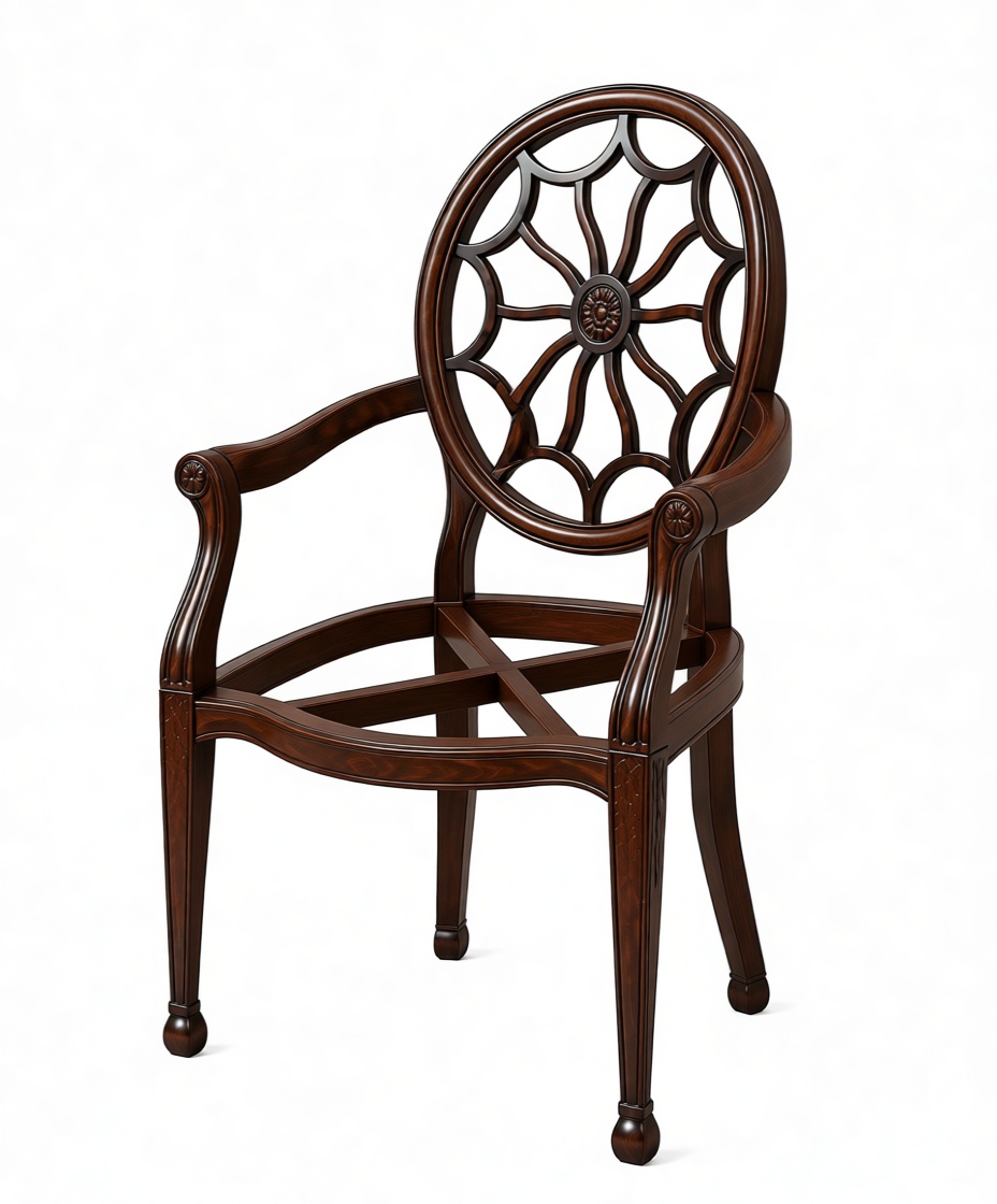 Hepplewhite Armchair Model free 3D printable STL