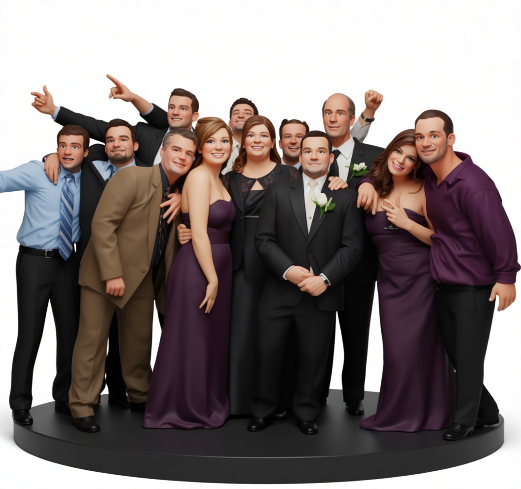 Group Wedding Figurine free 3D printable STL