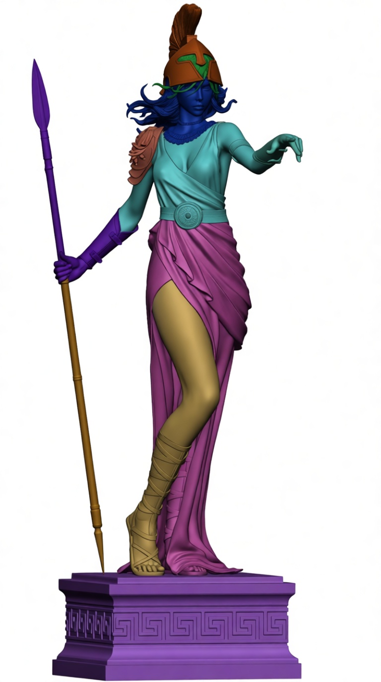 Athena Statue Model free 3D printable STL