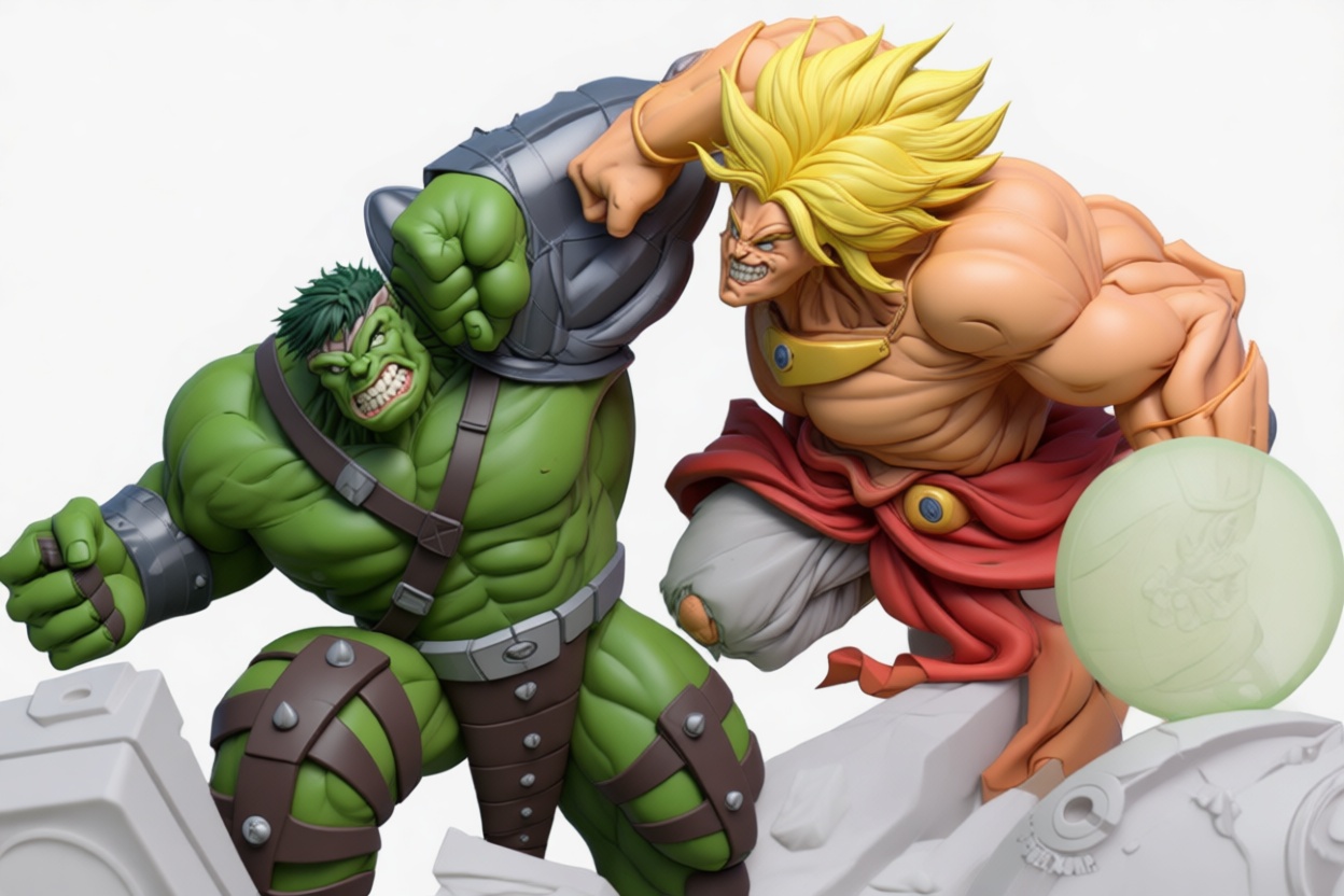 Hulk vs Broly Statue free 3D printable STL