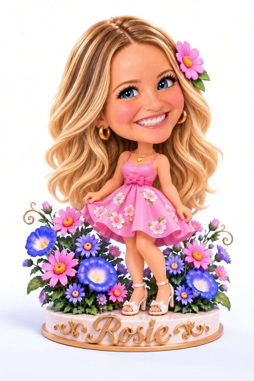 Rosie Floral Figurine free 3D printable STL