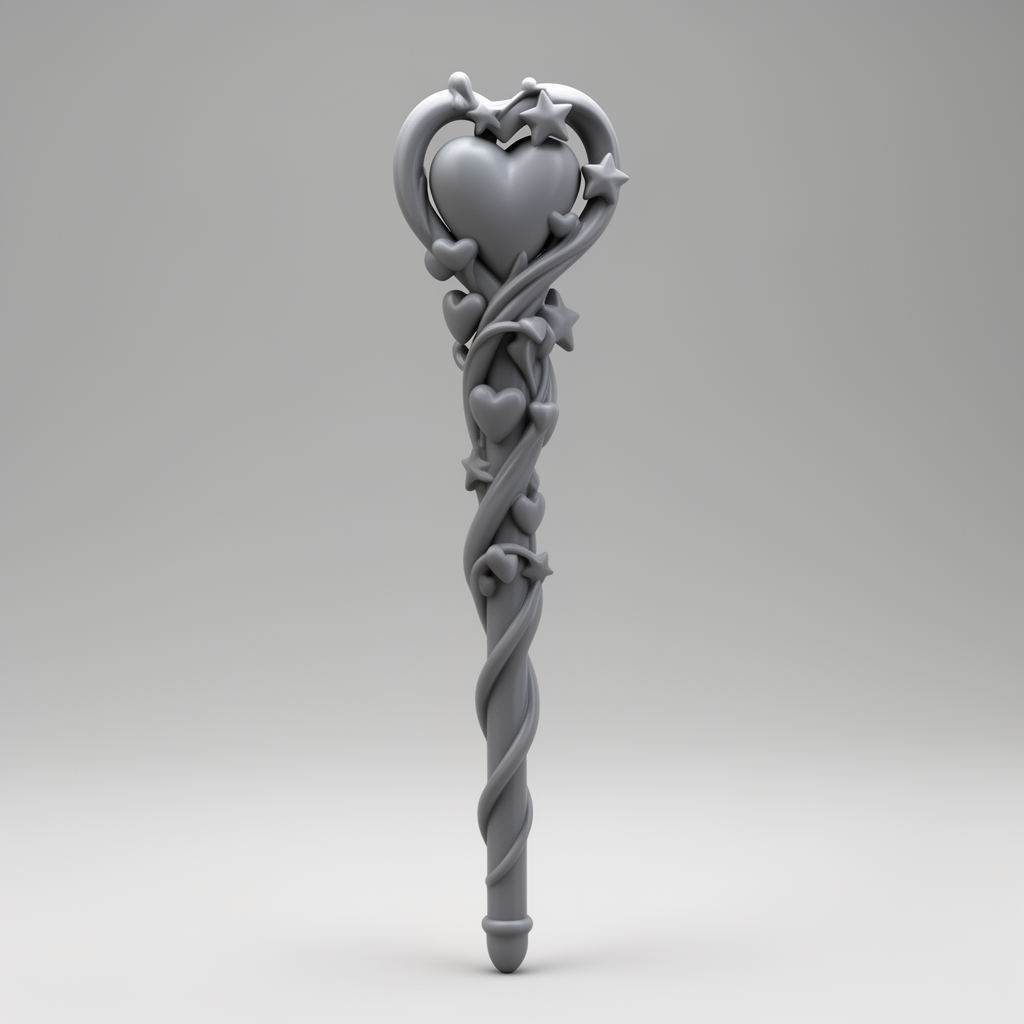 Twisted Vine Wand free 3D printable STL