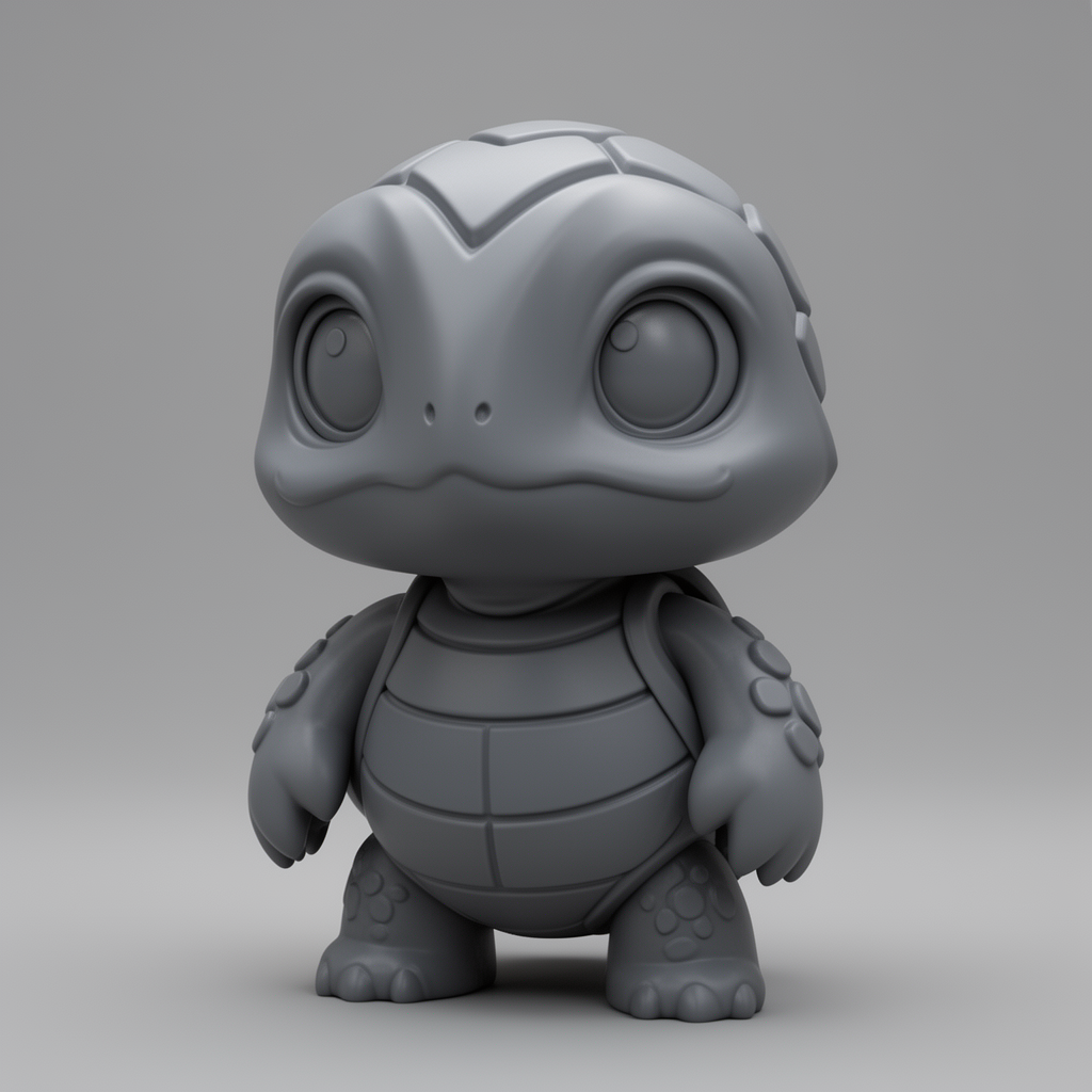 Chibi Turtle Figurine free 3D printable STL