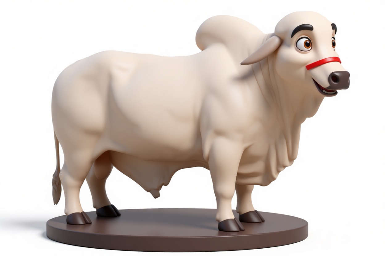 Gir Cow Figurine free 3D printable STL